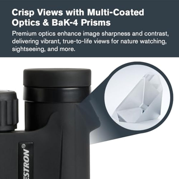 Celestron 71341 10 x 25 Outland X Binocular, Black