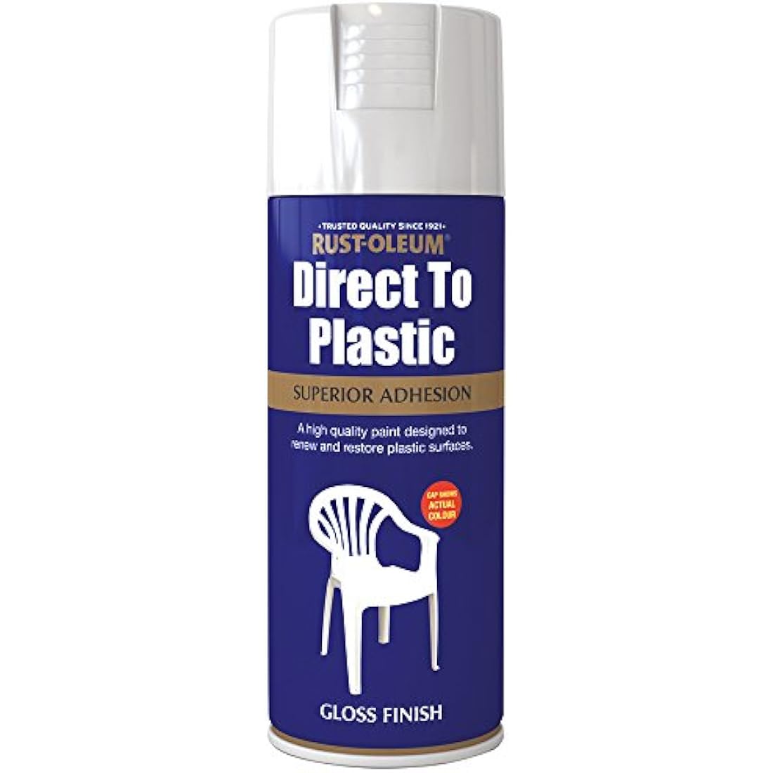 Rust-Oleum AE0030001E8 400ml Direct to Plastic Spray Paint - White