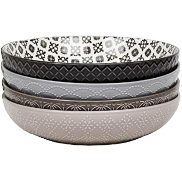 Widdop Home Living Set of 4 Pasta Bowls