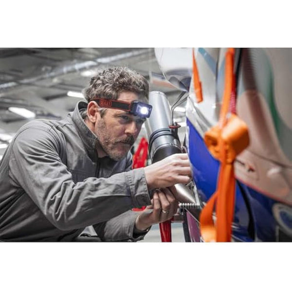 Sealey HT102R Rechargeable Head Torch 3W SMD LED with Auto-Sensor ,Red-