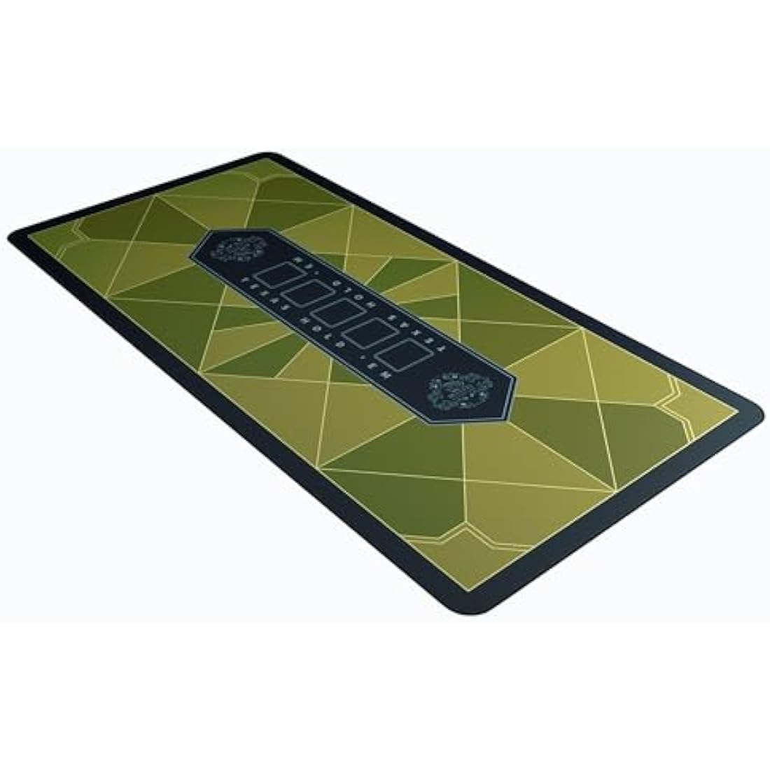 Bullets Playing Cards, Poker Mat, Paulie Design, Rectangular, Gold, 200 x 100 cm