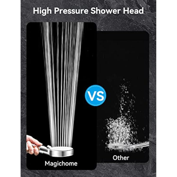 Magichome Shower Head, Upgraded Filter Shower Head High Pressure 5 Modes, Universal Hard Water Filter Showerhead with Extra Replaceable Accessories