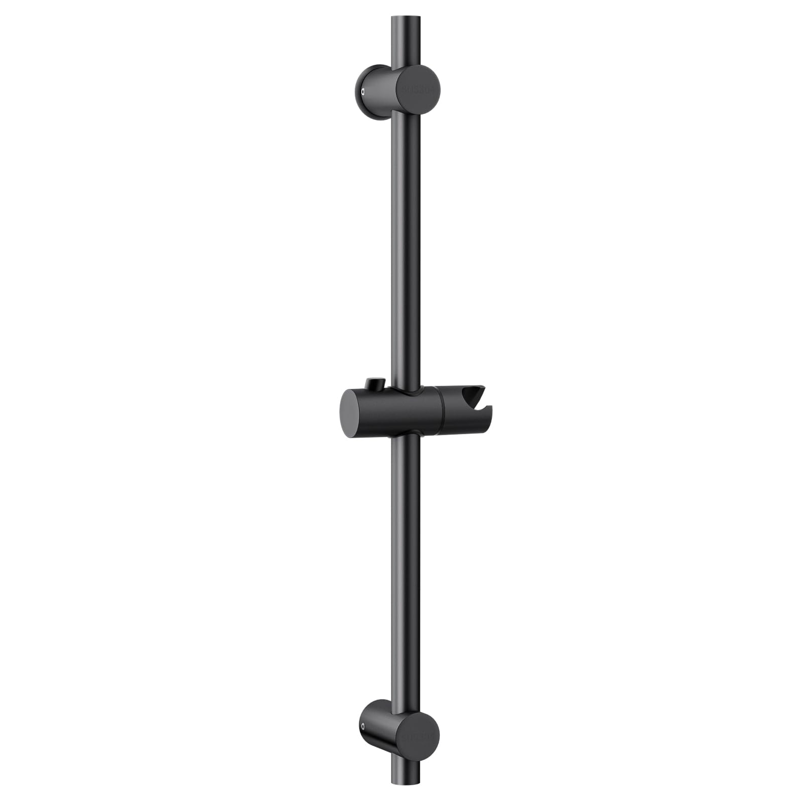 SAMODRA Shower Riser Rail with Adjustable Shower Head Holder,66 cm Wall Mounted Shower Slider Rail (Black)