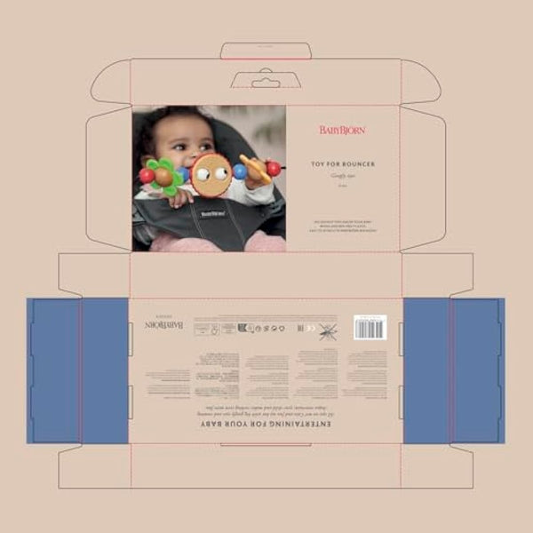 BabyBjörn Toy for Bouncer, Googly eyes black & white