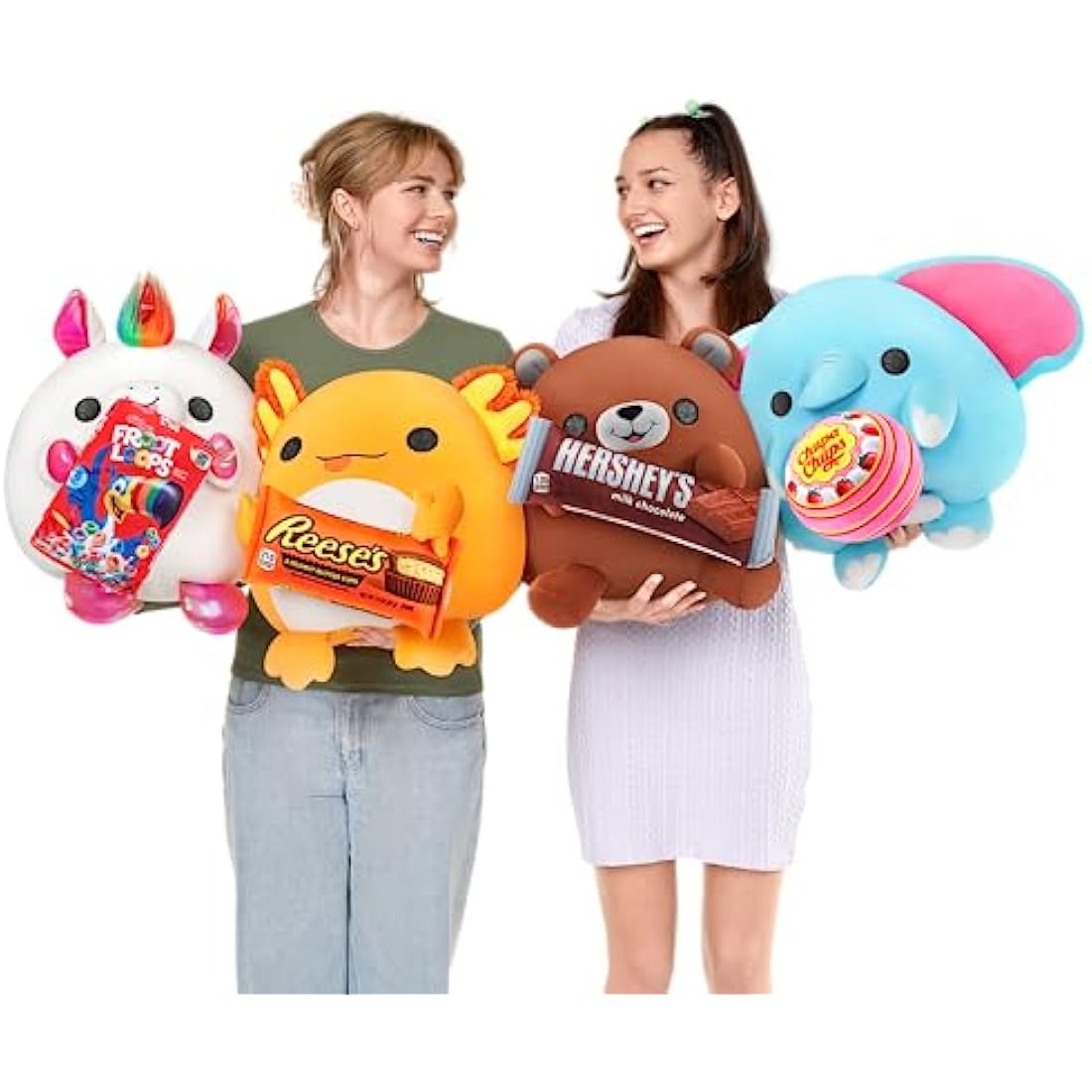 Snackles Series 1 Bear (Hersheys), Surprise Medium Plush, Ultra Soft Plush, 28 cm, Collectible Plush with Real Brands (Bear)