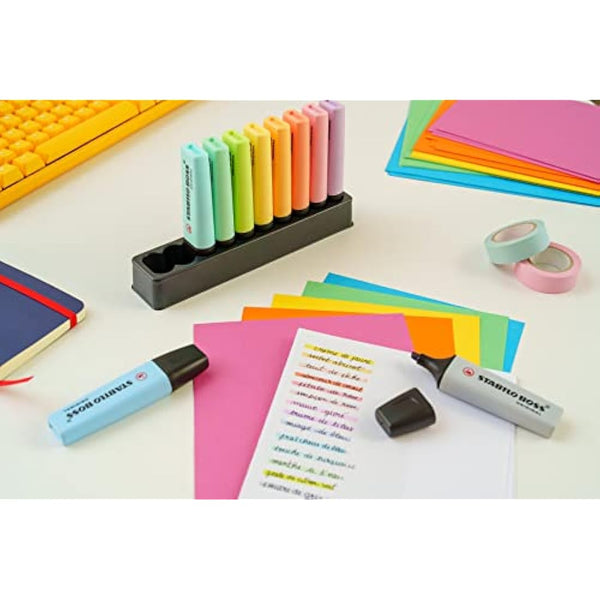 STABILO BOSS ORIGINAL Pastel - Highlighter - Deskset of 10 - Assorted Colours