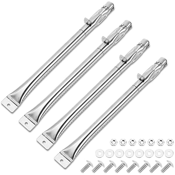 GFTIME 42cm Stainless Steel Burner for Outback, Swiss Grill, Enders Kansas SIK 4, Monroe Baujahr 2010, Napoleon Ultra Chef 430, Broil-master Gasgrill 6+1, Master Forge, Coobinox Flex, 4 Pack