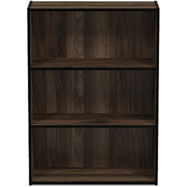 Furinno Pasir 3-Tier Open Shelf, Columbia Walnut