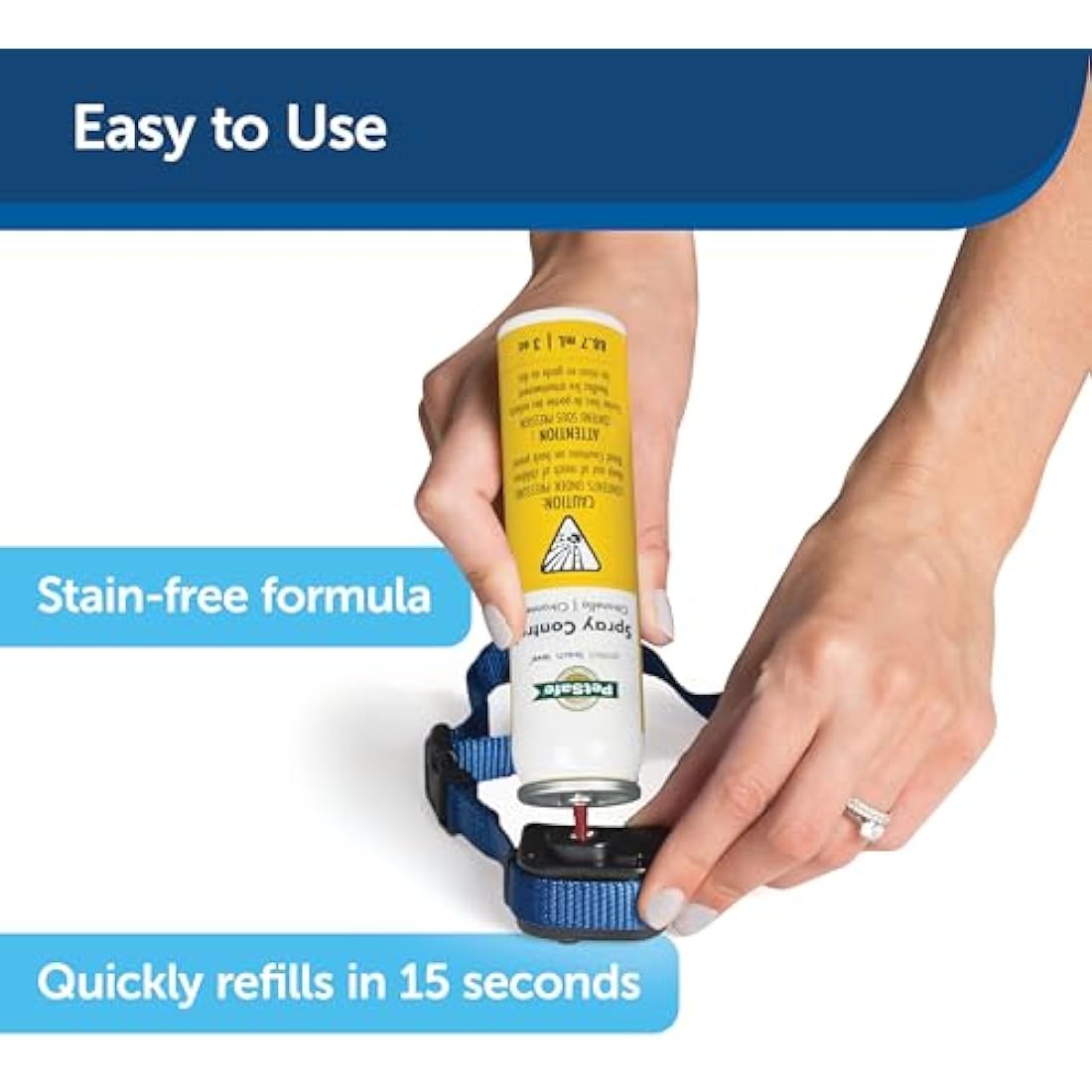 PetSafe - Anti-Bark Spray Refill, 300-400 Jets, Ecological Formula, Compatible With Collar And Spray Training System (old Version) - Citronella