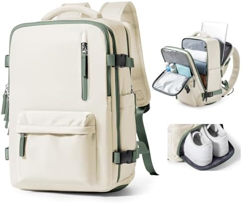 VGCUB Arge Travel Backpack, Unisex Airline Approved Gym Backpack with Laptop Compartment, 40L, Nylon, Water Resistant, Solid Black