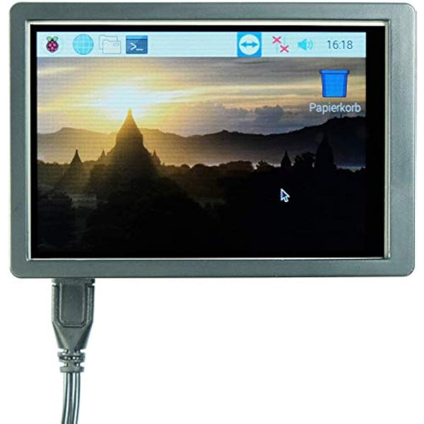 Paradisetronic.com 3.5" TFT Touchscreen, SPI Display HAT, 480x320 Pixel Monitor for Raspberry Pi 1/2/3/4 and Pi Zero