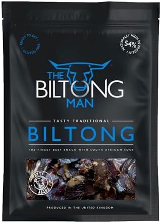 The Biltong Man | Tasty Traditional Fatty Beef Biltong | (1000, Grams)