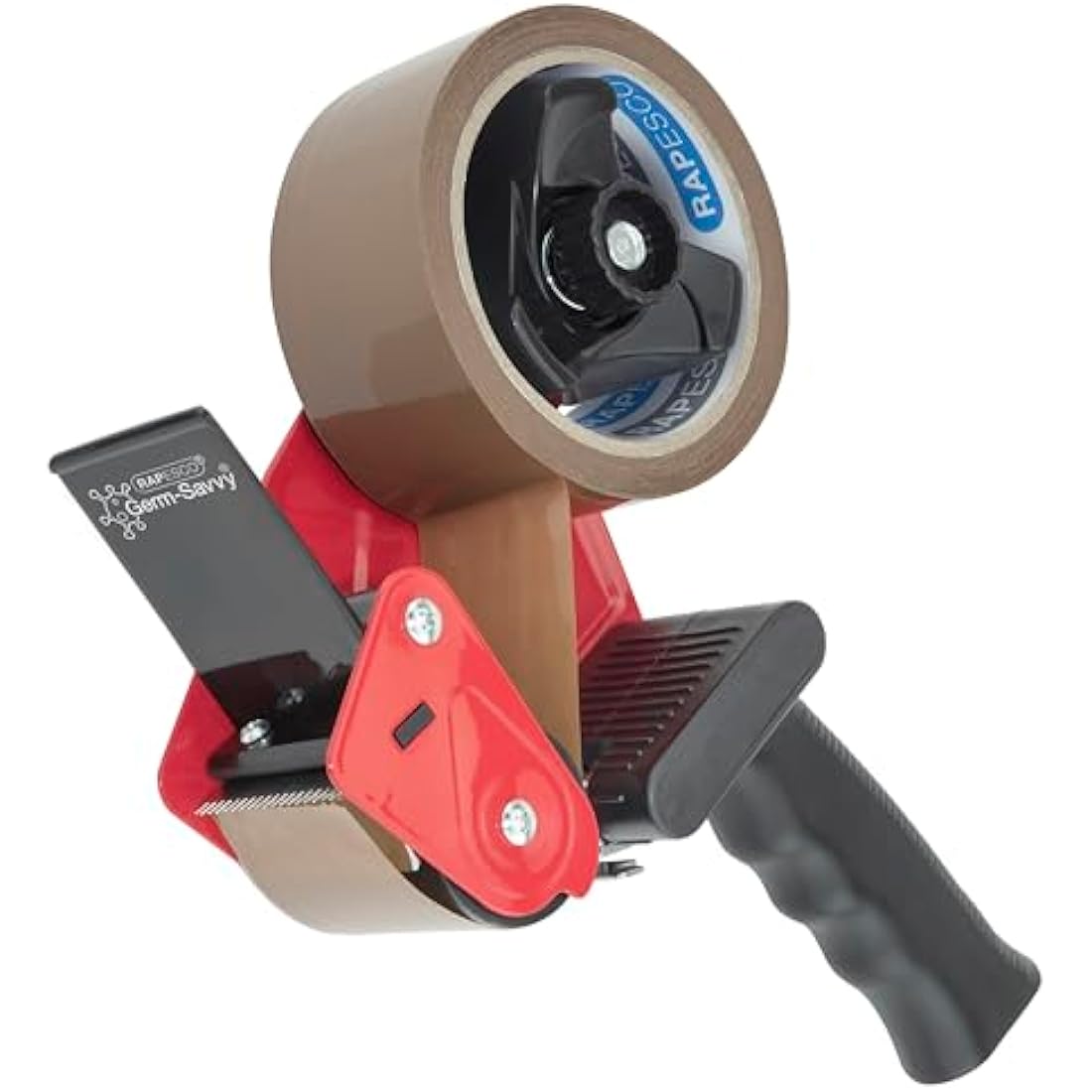 Rapesco 1683 Germ-Savvy Antibacterial 960 Packing Tape Dispenser with 1 Brown Packing Tape