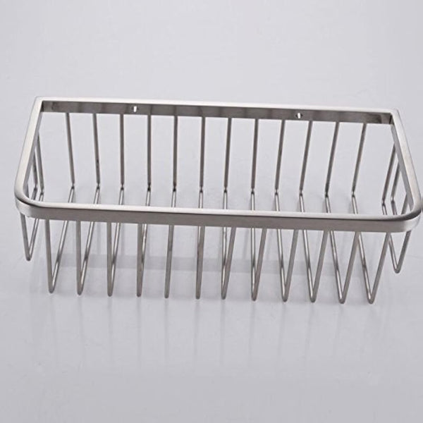 Konhard CS004 Solid Stainless Steel Bathroom Shower Caddy Wall Mount, Brushed Steel