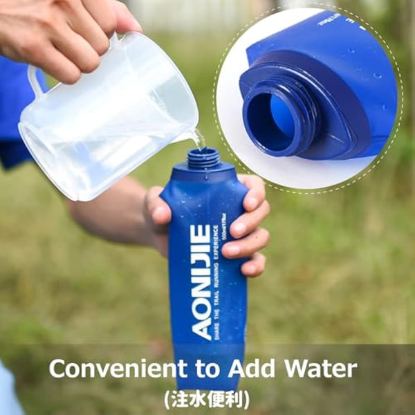 Azarxis TPU Soft Flask Collapsible Water Bottle