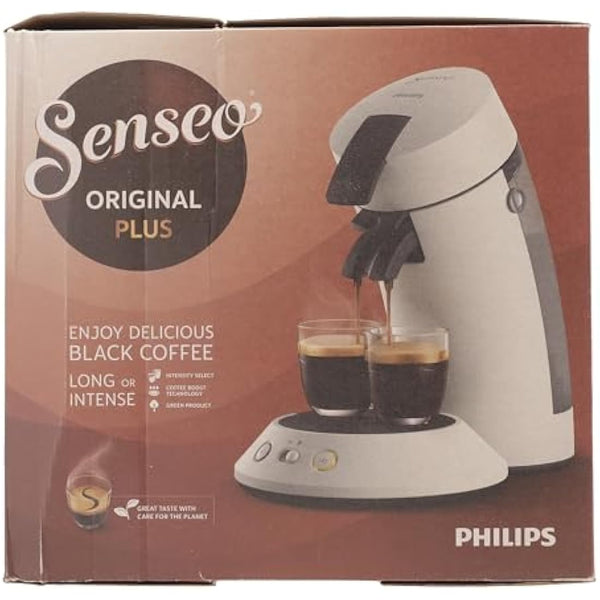 Philips Senseo Original Plus Pod Machine, White, Intensity Selector, Coffee Boost Technology, Made with Recycled Plastic, CSA210/11