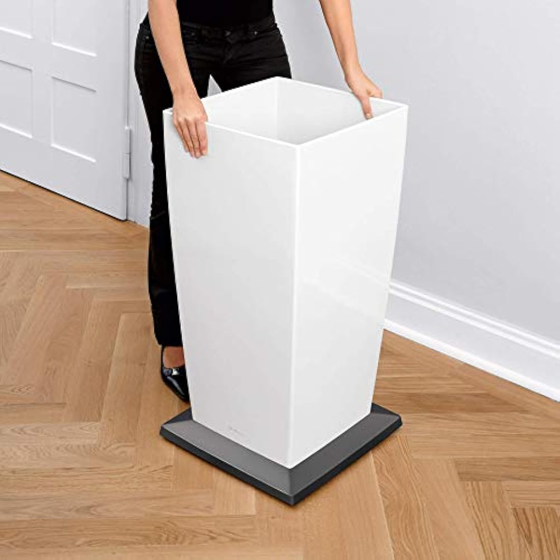 LECHUZA CUBICO Premium 40 white high gloss 18191