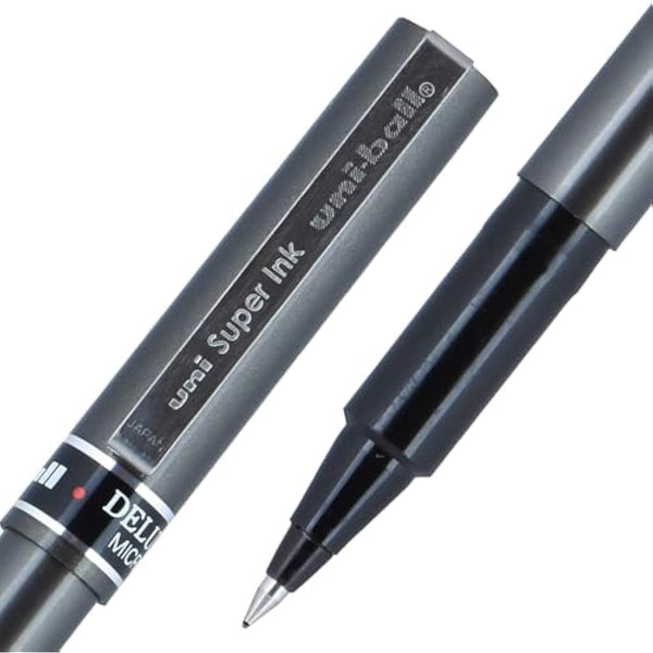 uni-ball - Deluxe Roller Ball Stick Waterproof Pen, Black Ink, Micro - Dozen by Uni-ball
