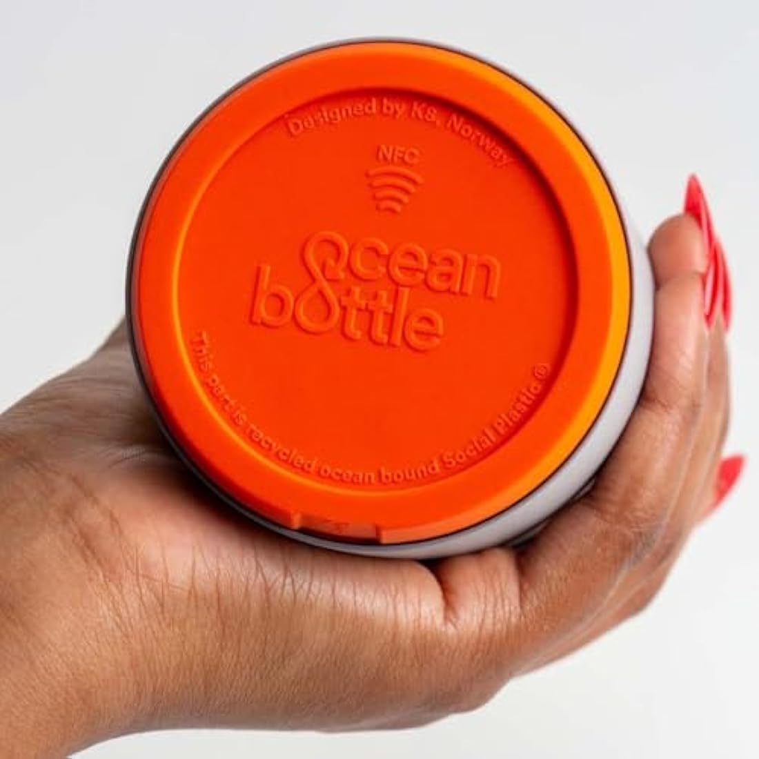 Ocean Bottle - Recycled Stainless Steel Brew Flask - Eco-Friendly & Reusable Bottle - Rock Grey - 350ml