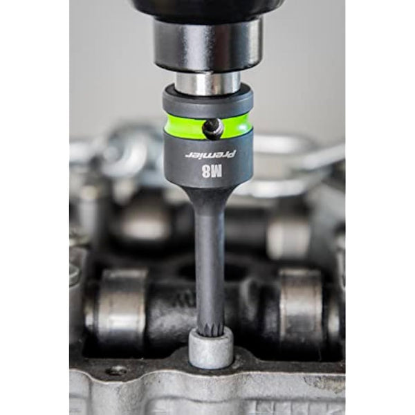 Sealey Spline Impact Socket Bit Set 8pc 1/2" Sq Drive - AK56004