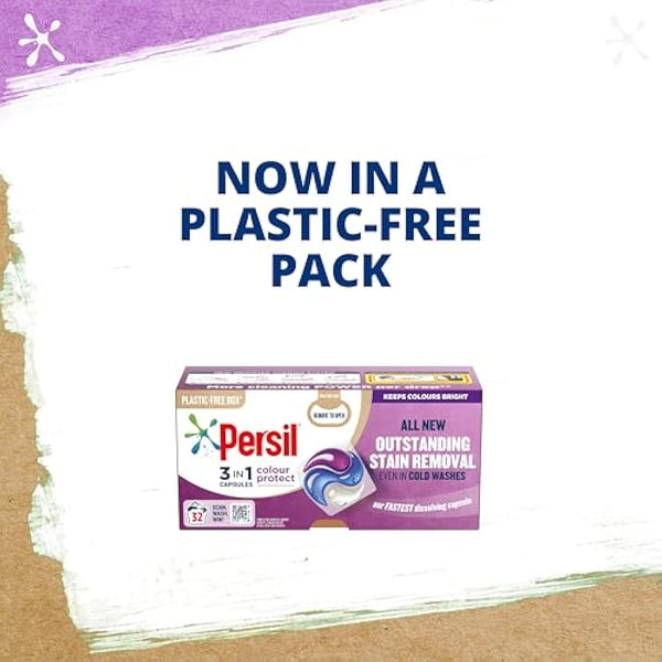 Persil Colour Protect 3 in 1 Washing Capsules keeps colours bright for outstanding stain removal in quick & cold washes 40 washes