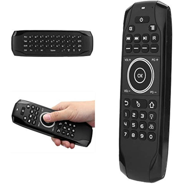 ASHATA Air Mouse,Air Remote Mouse for Bluetooth 5.0 Backlight for Android TV Box Control G7BTS Computer Supplies,Wireless Keyboard Fly Mouse for Android TV boxes,smart TVs,laptops