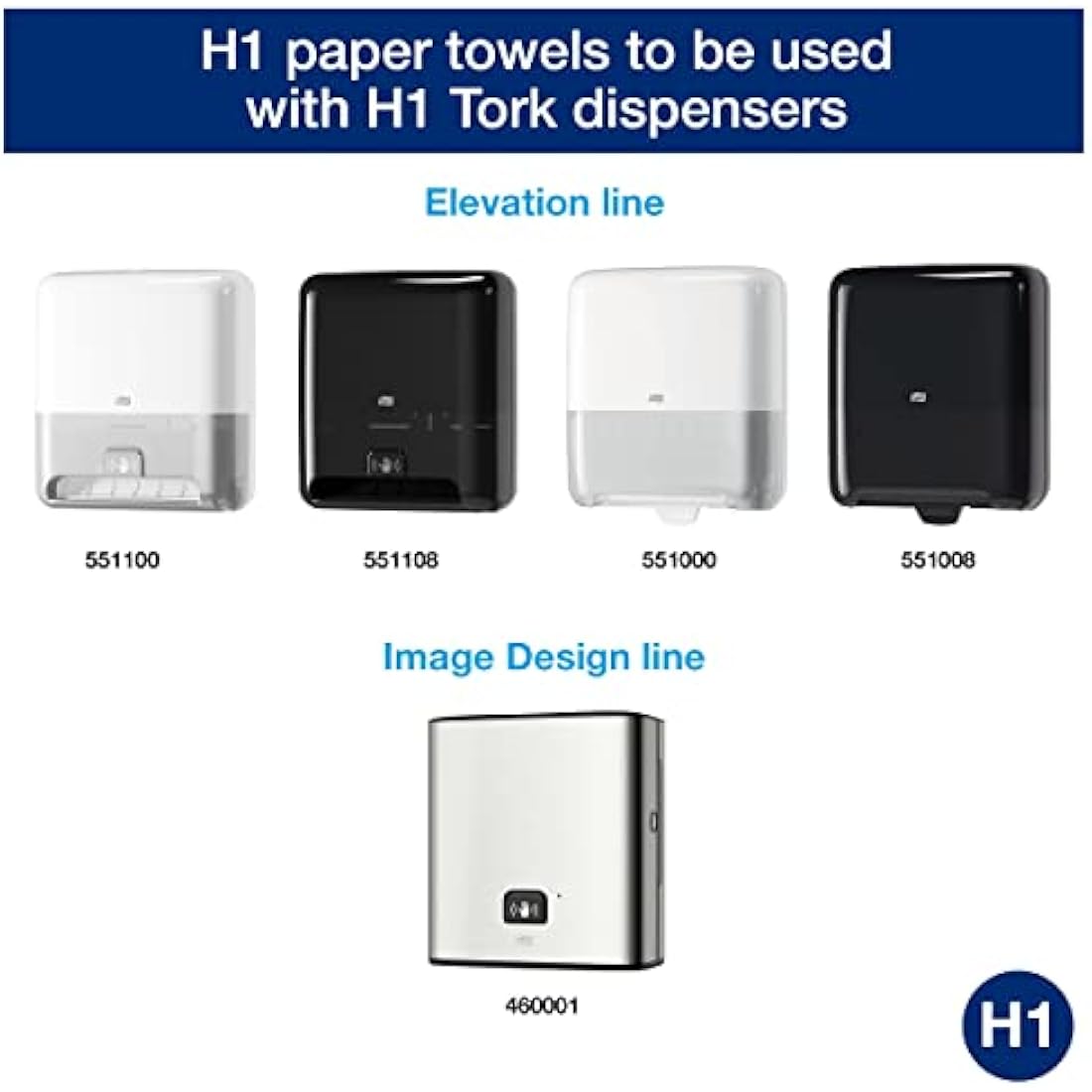 Tork Matic Hand Towel Roll White H1, Universal, Embossed for Efficient Drying, 6 x 150m rolls, 120069