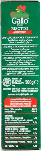 Riso Gallo Vegan Arborio Rice, 500 g (Pack of 12)