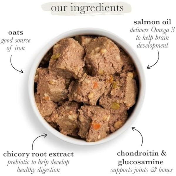 Forthglade Wet Dog Food (18 x 395g) Trays- Adult 1 year +, Chicken with Vegetables and Wholegrain Oats, Stomach Sensitive Wet Dog Food Trays, Complete Hypoallergenic Dog Food