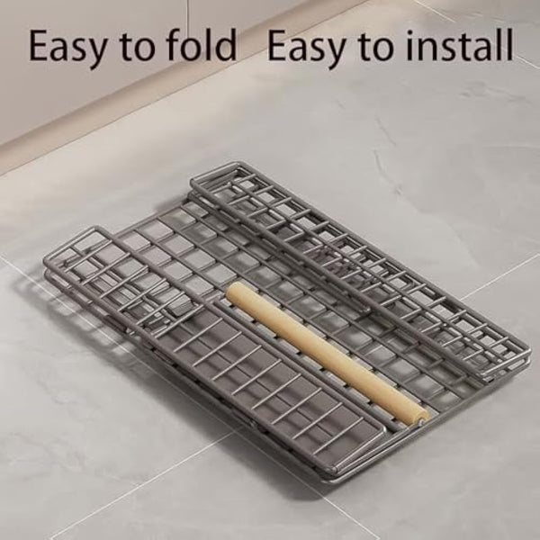 Pull Out Cabinet Organiser, pull out kitchen storage Foldable, 23.5*19.5*39.5~56.5cm, Kitchen Cupboard Organiser with Handle, No Drill Adjustable Drawers, Slide Out Drawers for Kitchen Cabinets, White