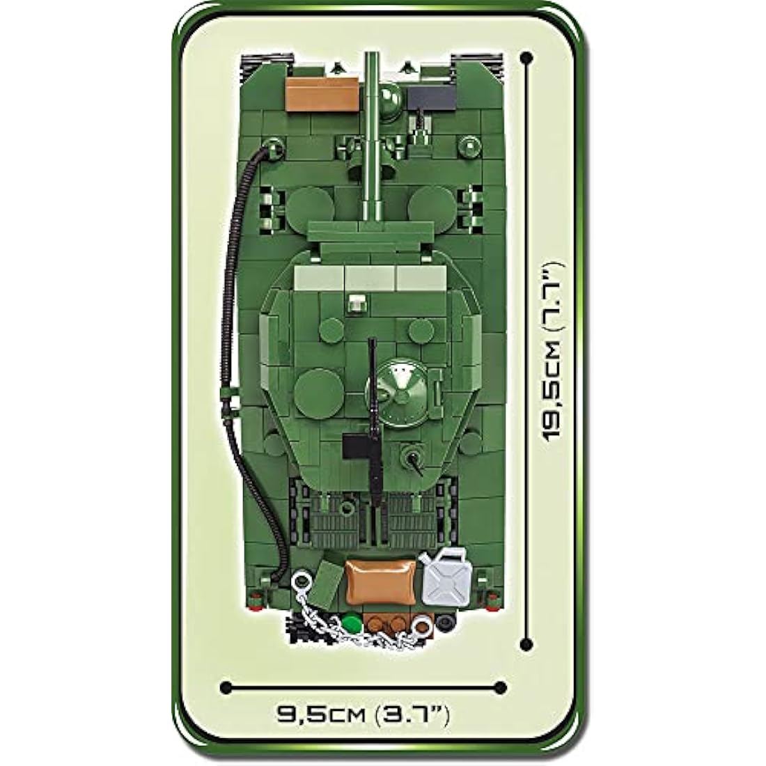 COBI Sherman M4A3E2 JUMBO,Green, Petit
