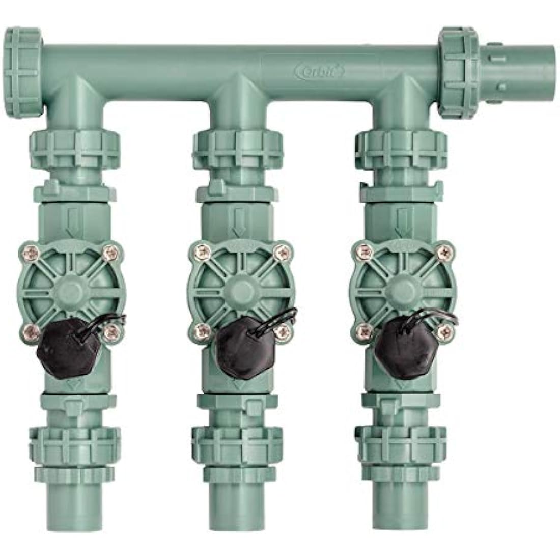 Orbit 57253 3 Valve Manifold, Green