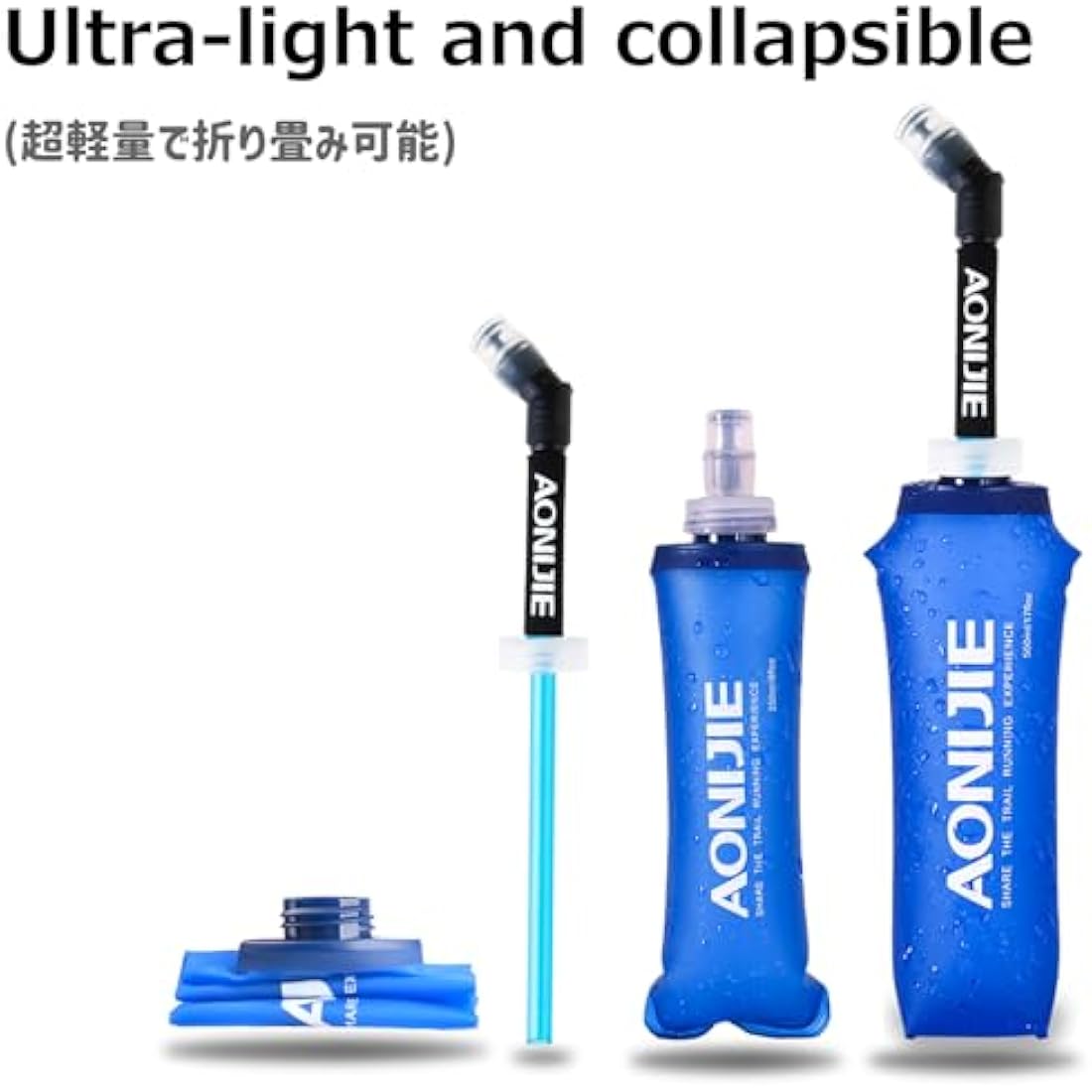 Azarxis TPU Soft Flask Collapsible Water Bottle