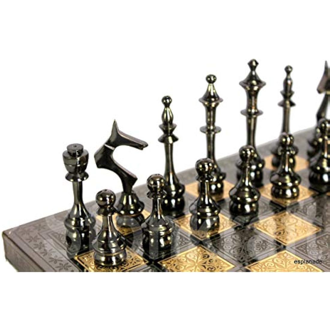 StonKraft Brass Chess Pieces Pawns Chess Coins Figurine Pieces Sleek - 2.5" Inches - Silver