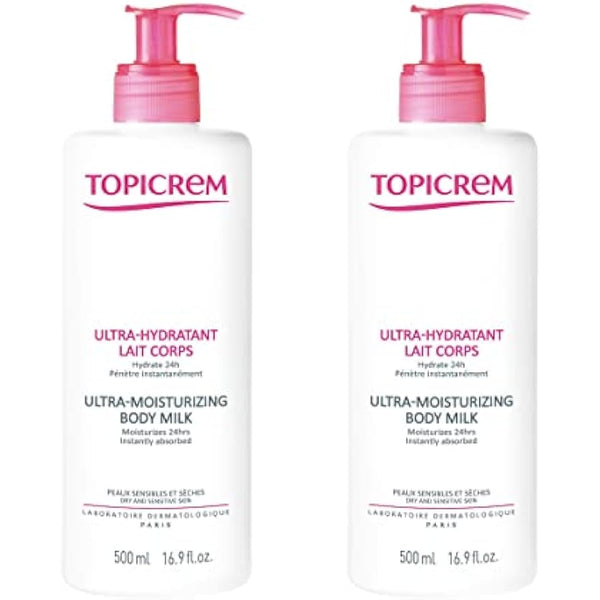 Topicrem Ultra-Moisturizing Body Milk 2 x 500ml