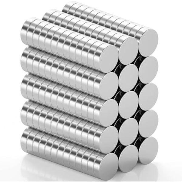 FINDMAG 100 Pack Magnets, 10 mm x 2 mm Fridge Magnets, Strong Small Magnet, Strong Whiteboard Magnet, Tiny for Adults, Magnetic Flat for Home, Office, Whiteboards, Crafts, Tools, DIY