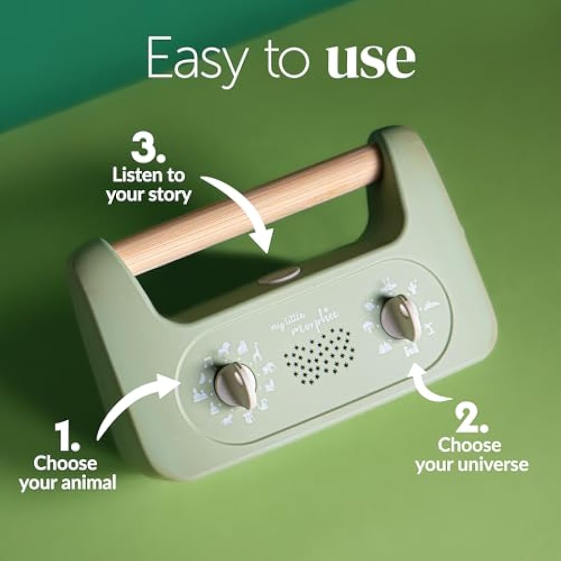 My Little Morphee Sleep Aid for Children 3-10 Years – 192 Soothing Stories, Meditation Sessions, Music & Nature Sleep Sounds – Sleep Meditation Fall Asleep Fast Portable Sound Machine Kids-Friendly