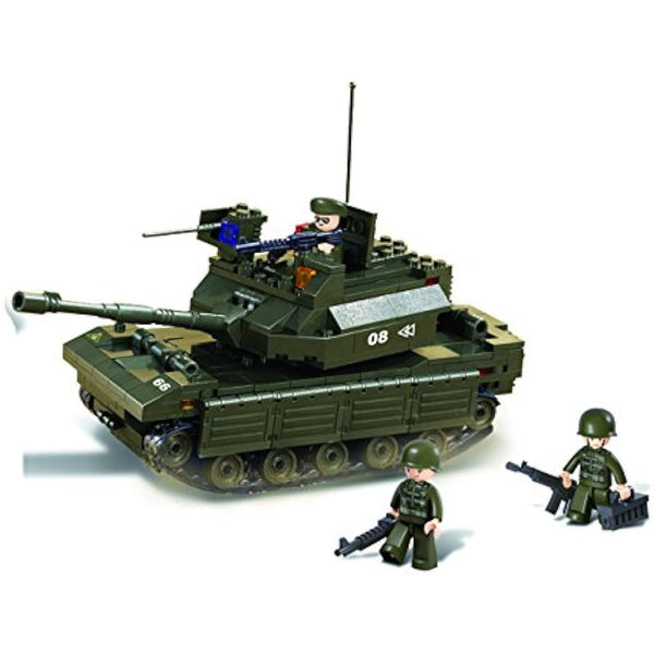 Sluban M38-B6800 Field Battle Forces Army Set with 7 Mini-Figures (602 Pieces)