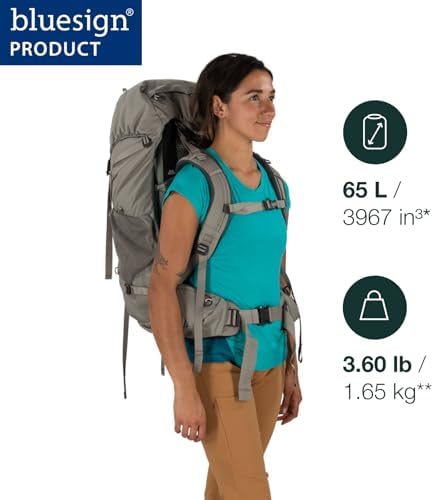 Osprey Renn Women's Backpack, 65L, Dark Charcoal/Gray Wolf, O/S