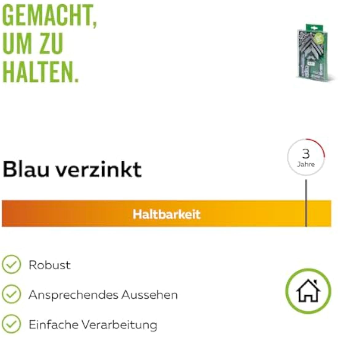 GAH-Alberts 332747 Angled Connecting Panels Raw Steel with Yellow Galvanised Surface in Assortment Box