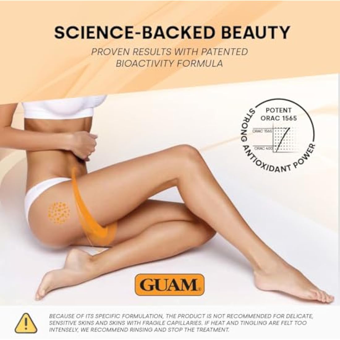 GUAM Seaweed Mud Stubborn & Deeply Rooted Anti Cellulite Treatment - 1kg Antioxidant Hot Body Mask Cellulite Remover for Legs & Thighs - Skin Firming Cream to Reduce Imperfections & Boost Circulation