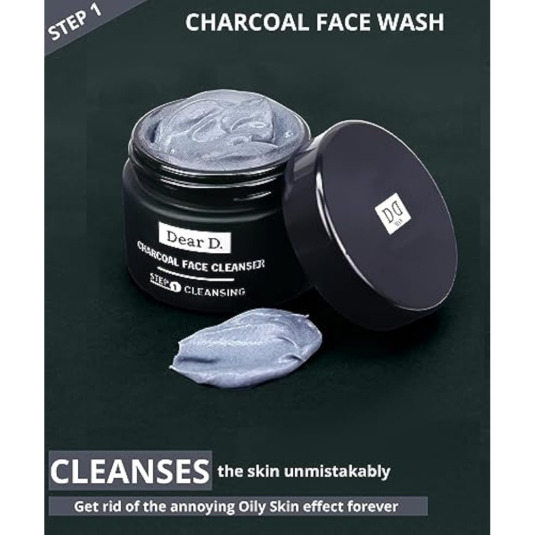 Dear D. Face Skincare Box Kit Superior | 4-Step Complete Routine with Face Wash, Face Scrub, Moisturizer, Eye Cream | Made In Italy Men's Cream Set