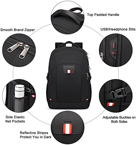 Della Gao Laptop Backpack,Extra Large Anti-Theft Business Travel Laptop Backpack Bag with USB Charging Port