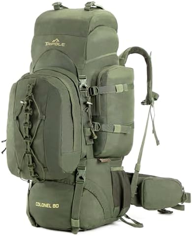 Tripole Colonel Series Internal Frame Rucksack - with Detachable Daypack & Rain Cover
