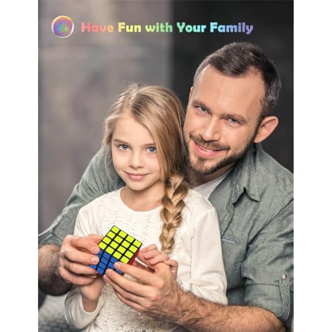 ROXENDA Speed Cube, Original Speed Cube Super-Durable Sticker with Vivid Colors (4x4x4)