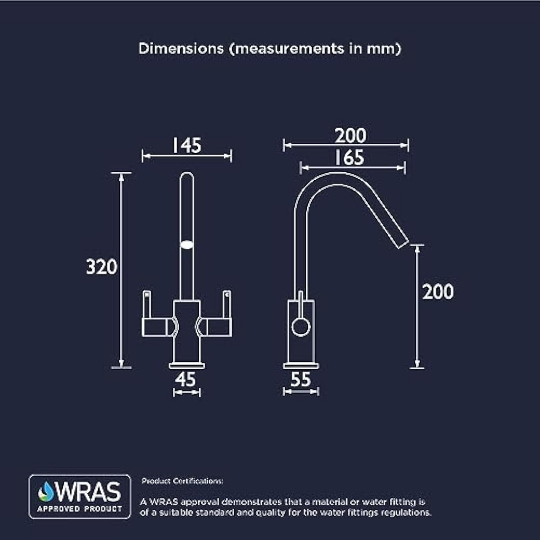 Bristan CSH EFSNK C Cashew Easyfit Kitchen Sink Mixer Tap with Swivel Spout, Chrome