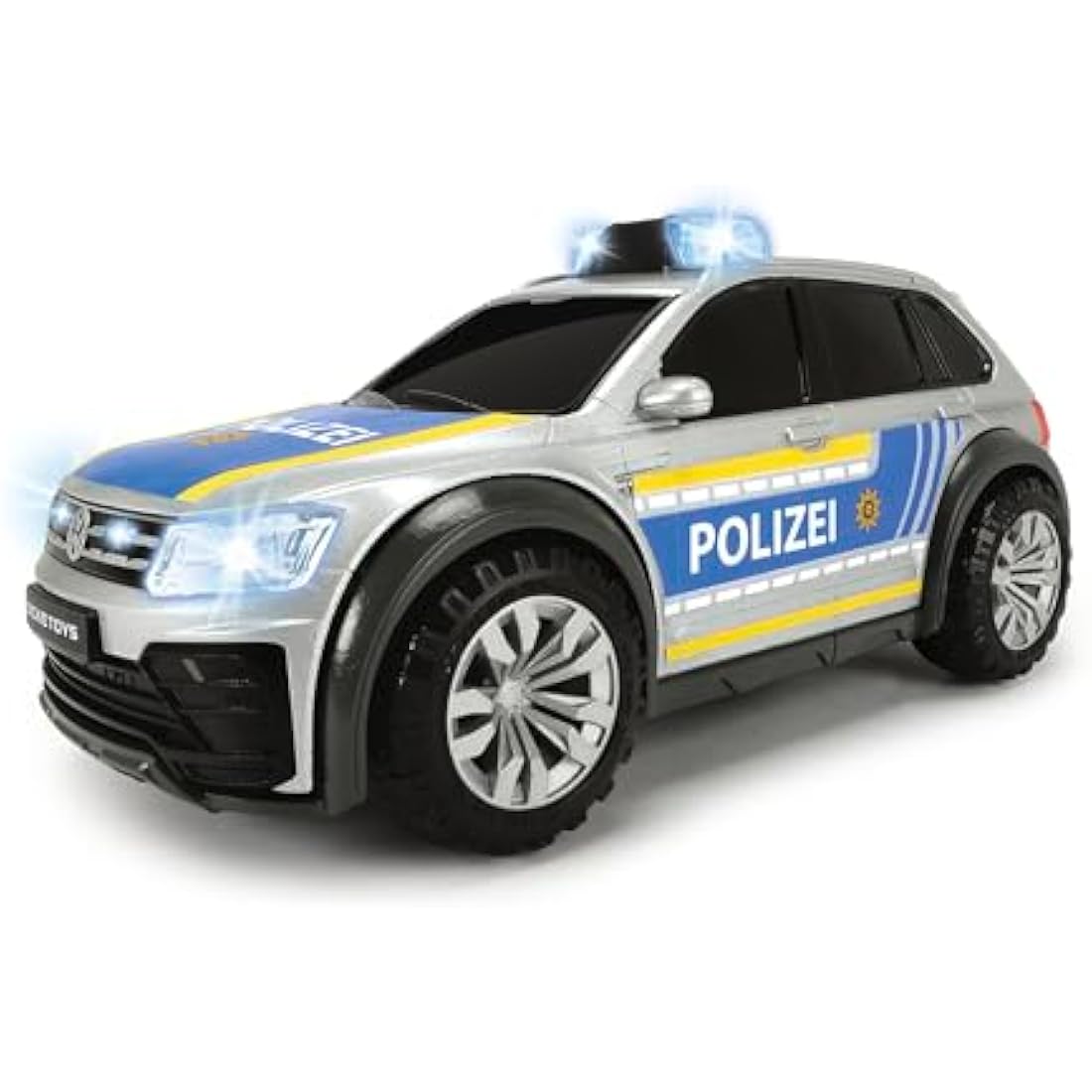Dickie Toys - Volkswagen VW Tiguan R-Line - 25 cm Police Car with Light & Sound, Police SUV, Toy Cars, for Children from 3 Years, Multicoloured