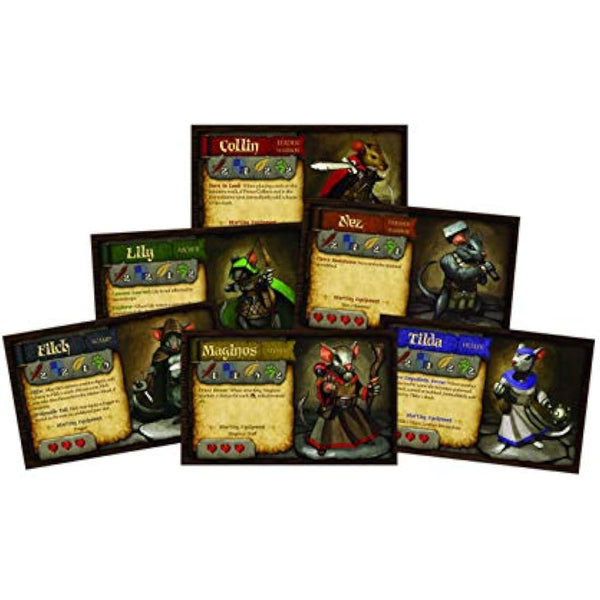 Plaid Hat Games Mice and Mystics Board Game, Red