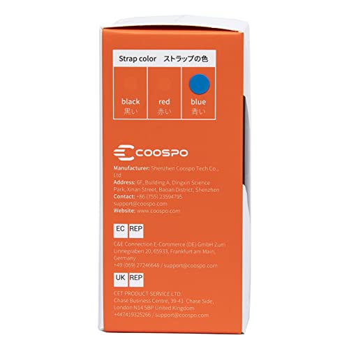 COOSPO Heart Rate Monitor Chest Strap,Bluetooth ANT+ Chest HRM for Running Cycling Gym Fitness, Heart Rate Monitors IP67 Waterproof Compatible with Strava Zwift Wahoo Garmin Polar Peloton App