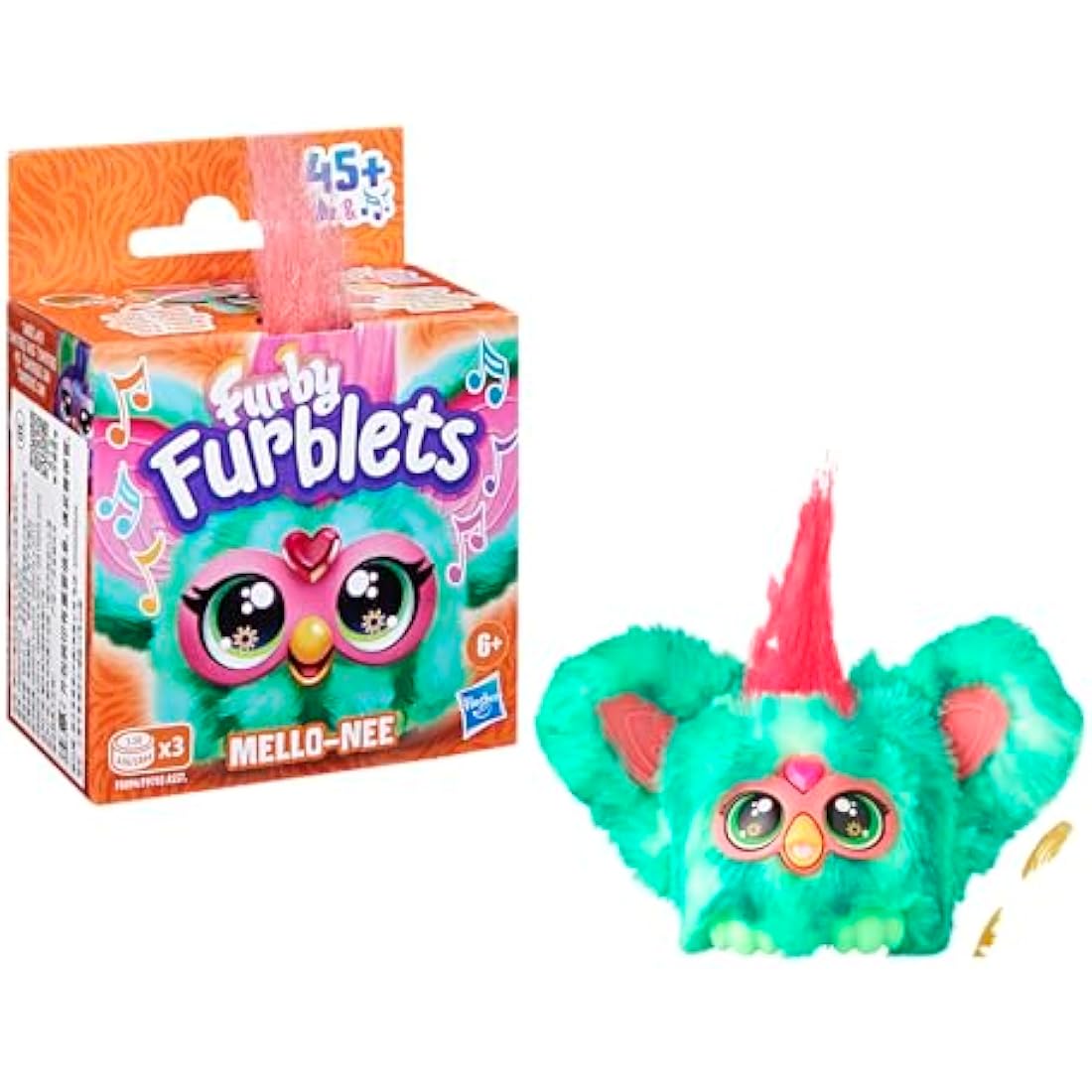 Furby Furblets Mello-Nee Mini Electronic Plush Toy, Red